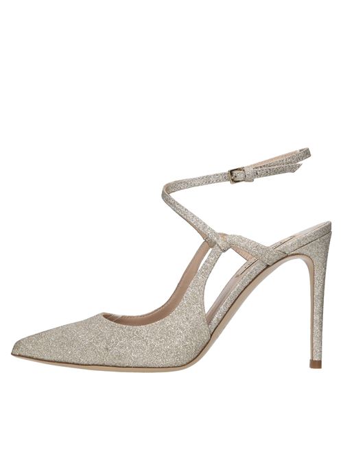 Décolleté slingback in tessuto microglitter NINALILOU | 321208L9 BRIGHTPLATINO